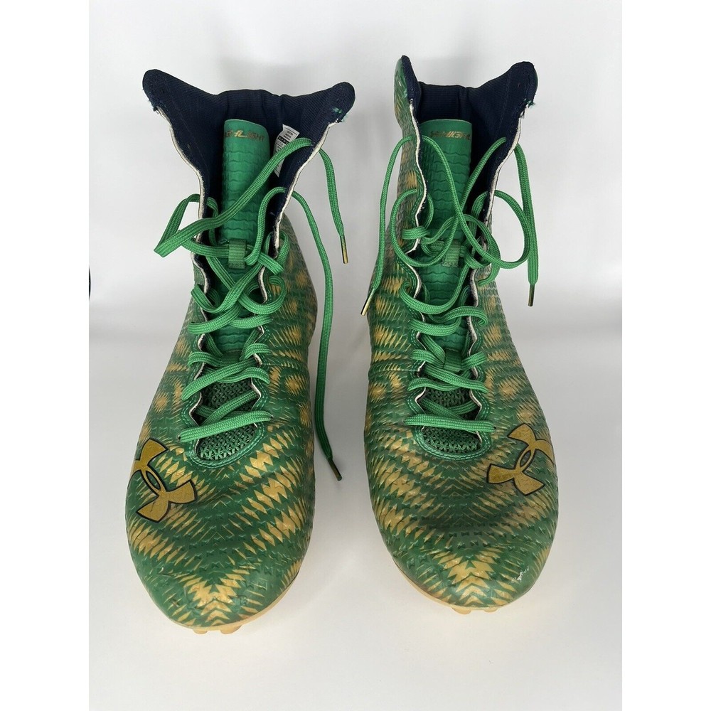 Notre Dame Football 2015 Team Issued Under Armour Cleat 15